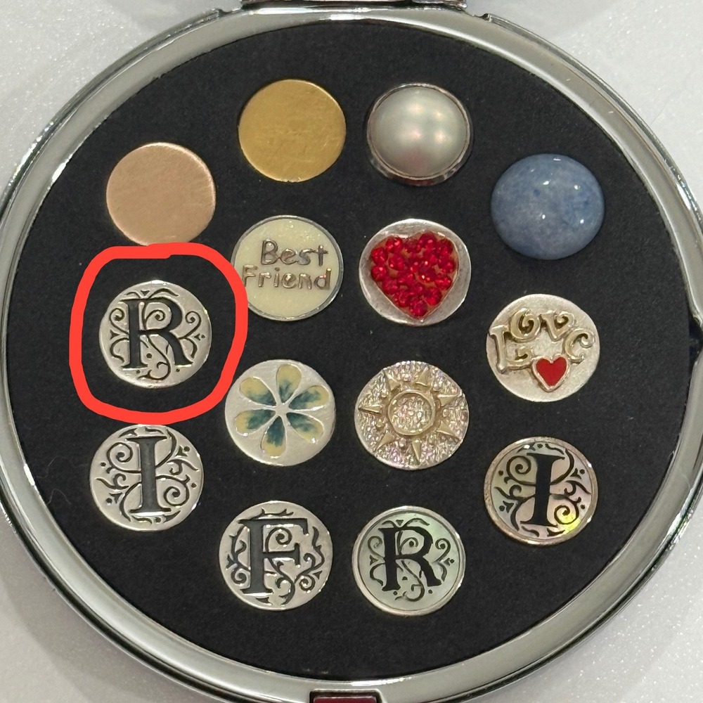 Kameleon Jewelry JewelPop KJP021si R Silver Alphabet Initial R Sterling Silver